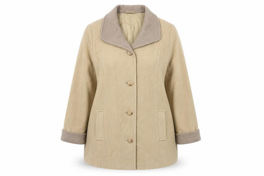 Marks & Spencer Women's Beige Wool Coat Size 18