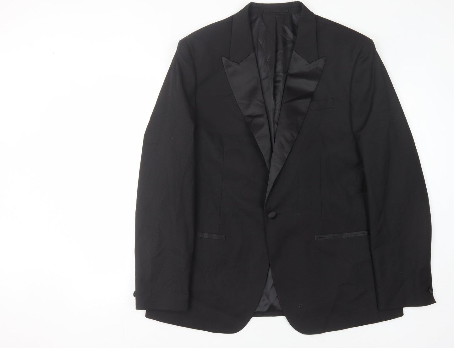 River Island Men's Black Suit Jacket 46R