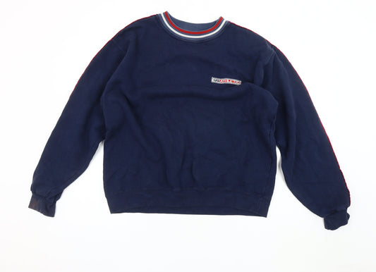 US Athletic Men's Blue Crew Neck Sweatshirt Size L