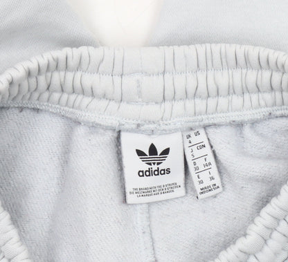 Close-up detail of Adidas Women's Grey Jogger Trousers, size 4, Activewear
