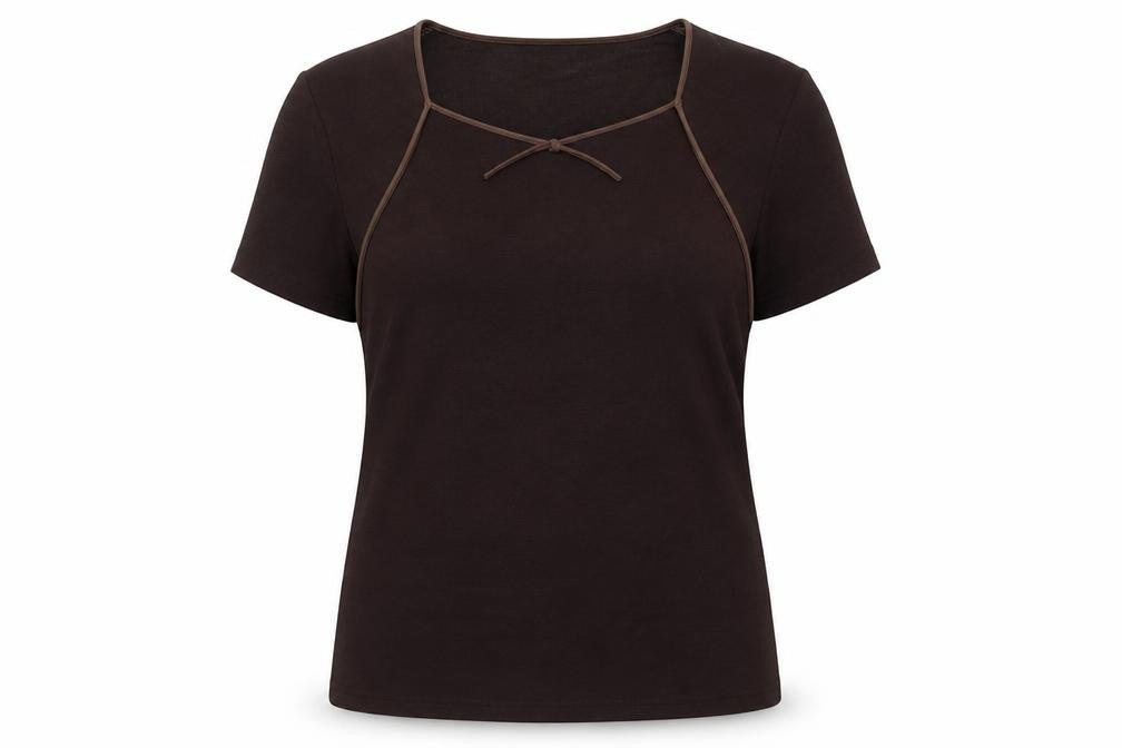 Style by EWM Women's Brown Plus T-Shirt, Size 22/24