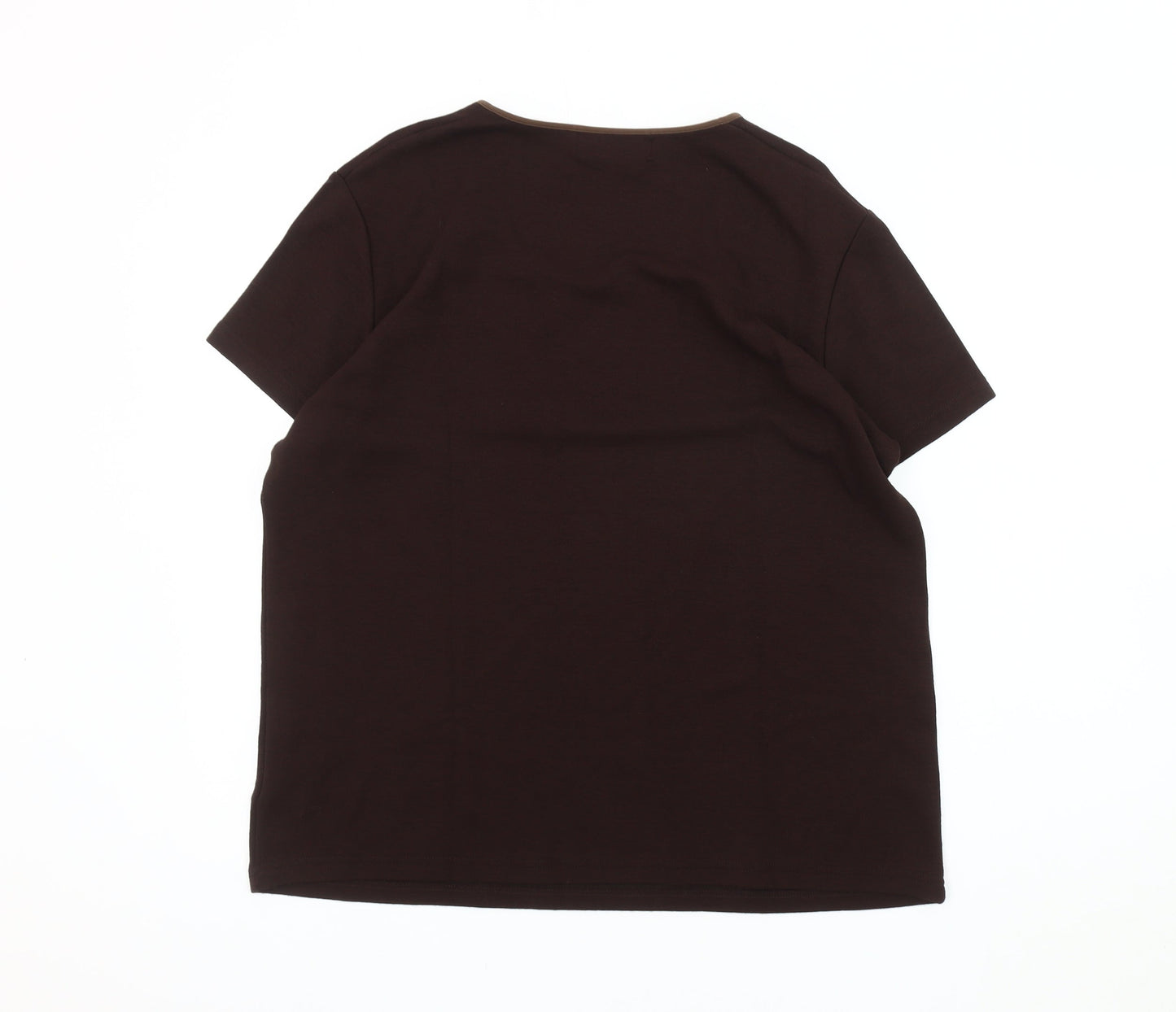 Style by EWM Women's Brown Plus T-Shirt, Size 22/24