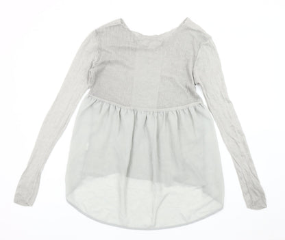 Zara Women's Grey Pullover Jumper Size S