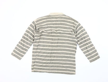 Back view of Principles Women's Grey Striped jumper