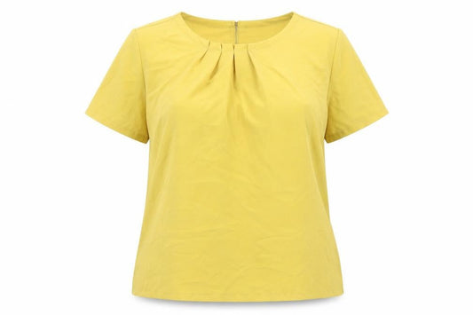 Marks & Spencer Women's Yellow Basic Top Size 14