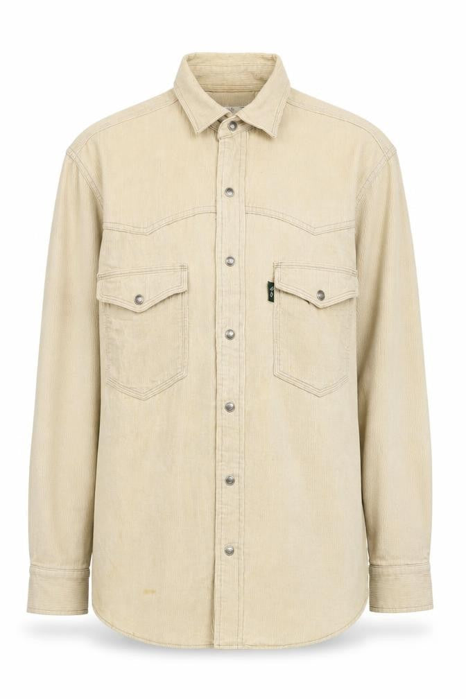 Motion Picture Women's Beige Button-Up Shirt Size 10