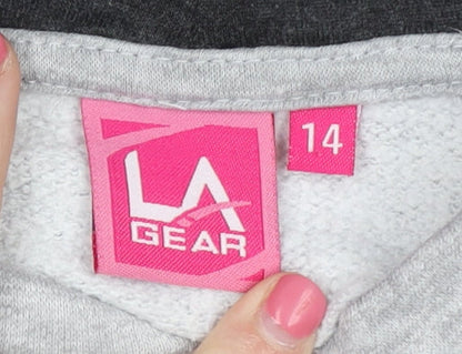 LA Gear Women's Grey Pullover Hoodie Size 14