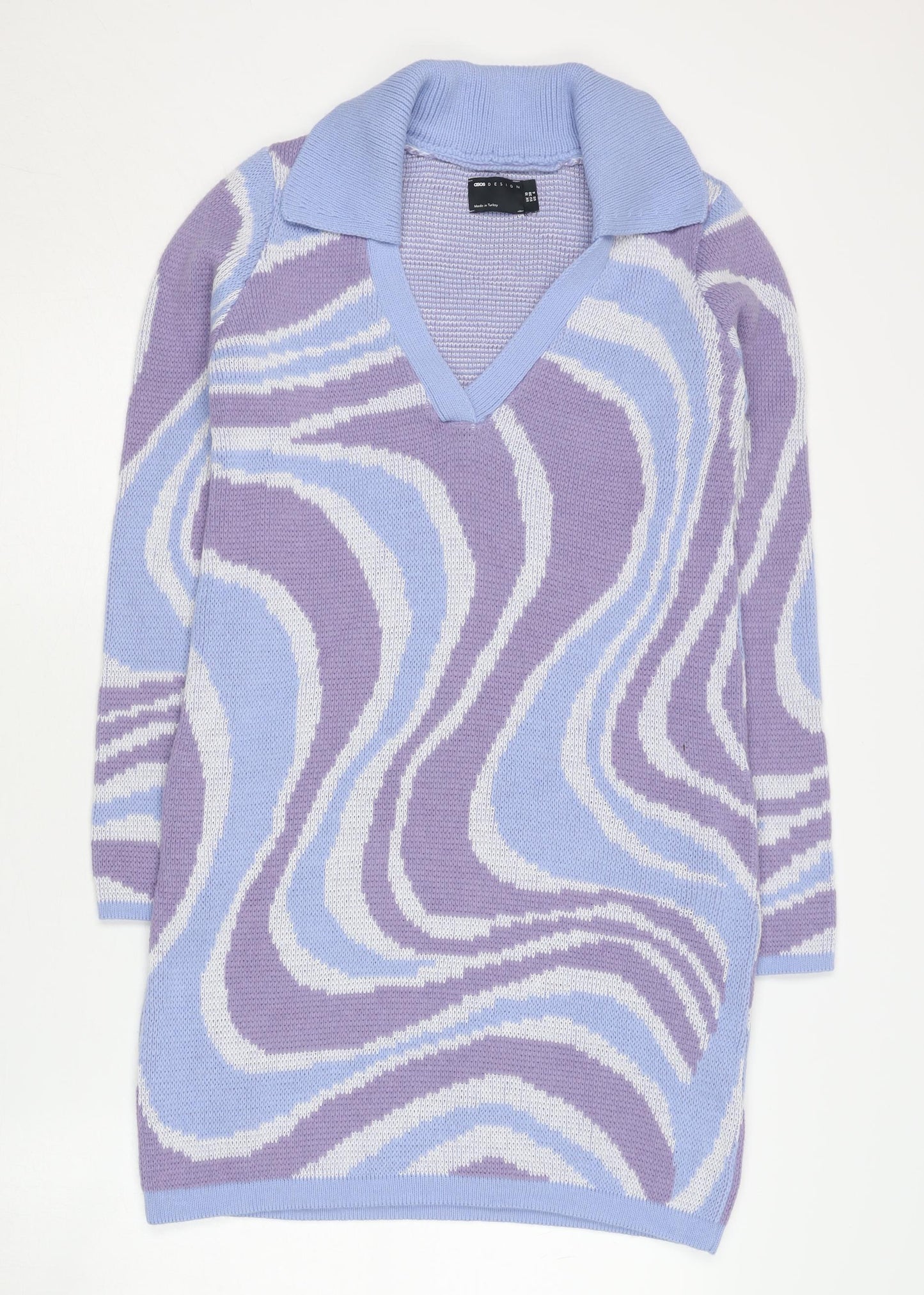 Asos Women's Purple Blue Jumper Dress Size 10
