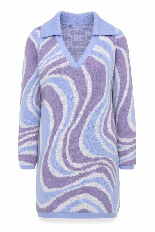 Asos Women's Purple Blue Jumper Dress Size 10