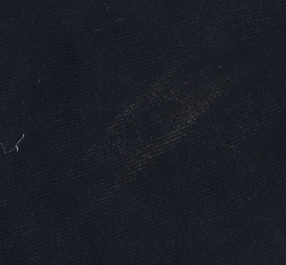 Close-up detail of Replay boys’ black hoodie, size 10, cotton pullover