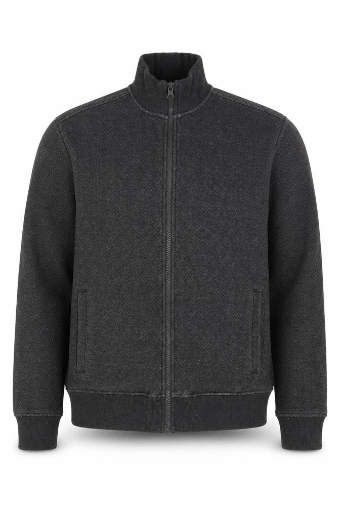 Peter Werth Men's Black Herringbone Jacket M