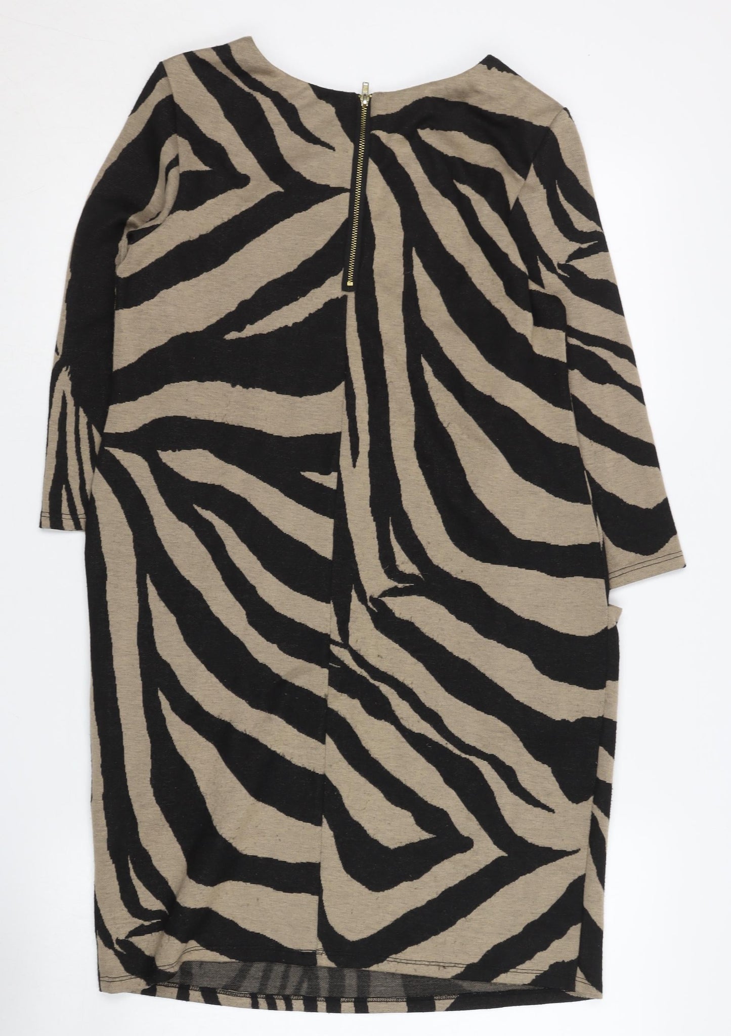 Wallis Petite Zebra Print Sheath Dress - Size 10