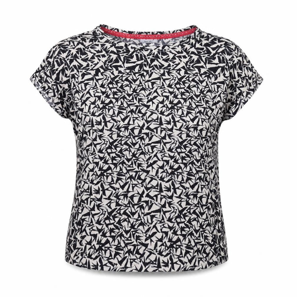 Marks & Spencer Women's Black Animal Print T-Shirt, Size 10