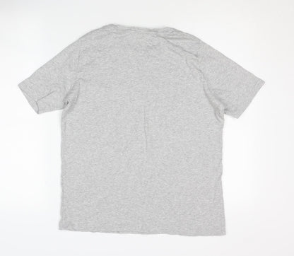 Back view of JD Williams Women's Grey Basic T-Shirt, size 16