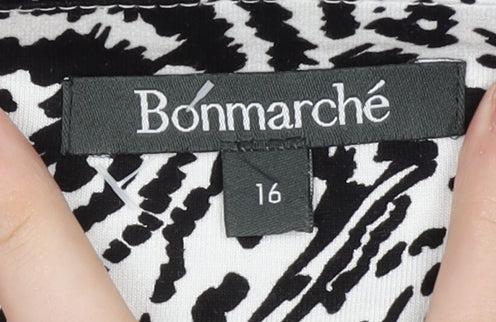 Bonmarché Women's Multicoloured Animal Print Dress Size 16
