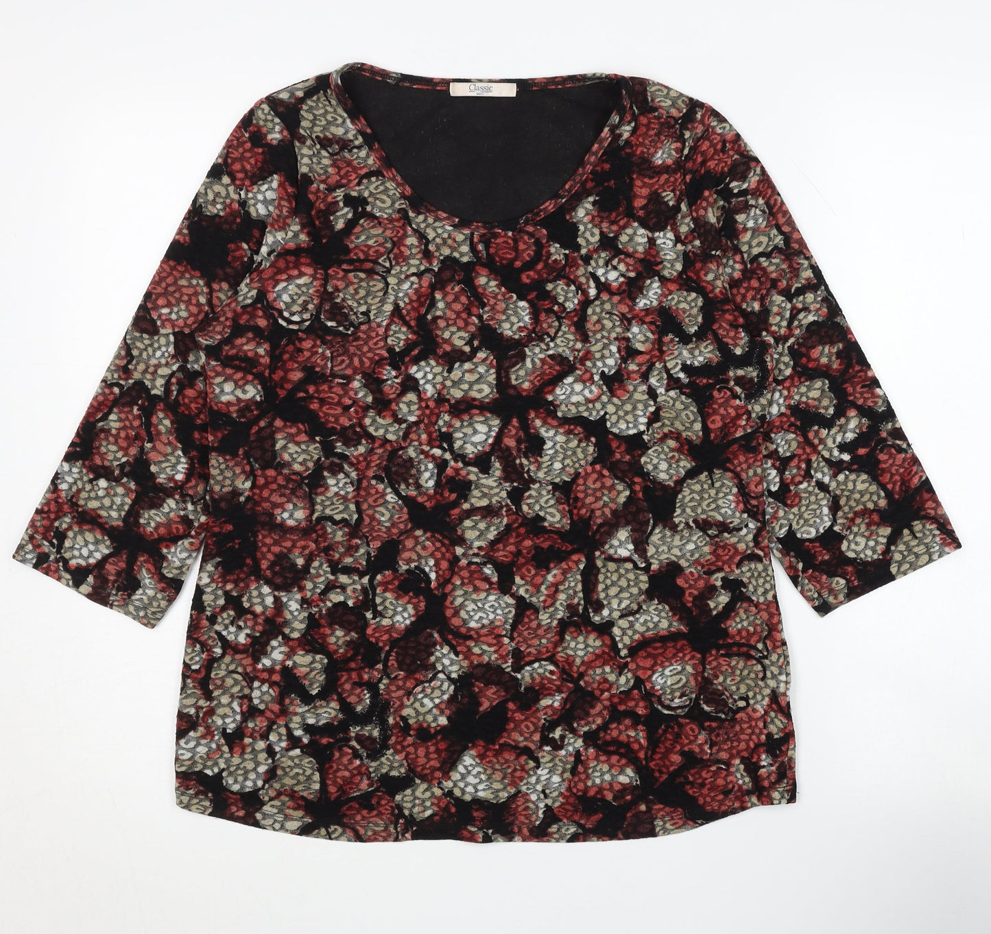 Marks and Spencer Women's Multicoloured 3/4 Sleeve Blouse