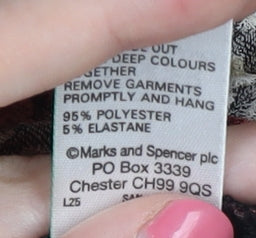 Marks and Spencer Women's Multicoloured 3/4 Sleeve Blouse