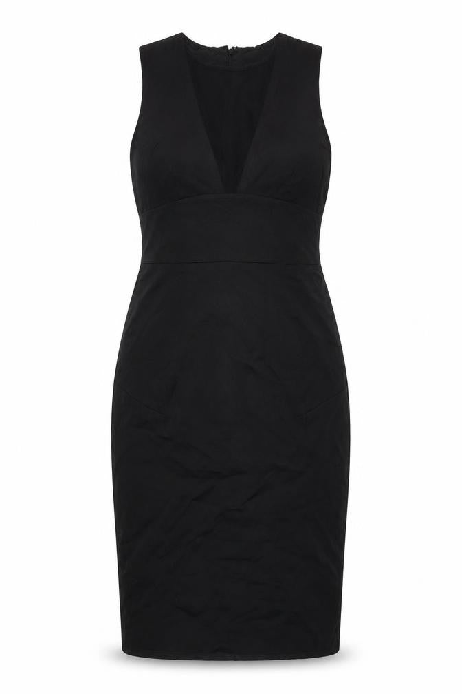 Reiss Women's Black V-Neck Dress Size 12