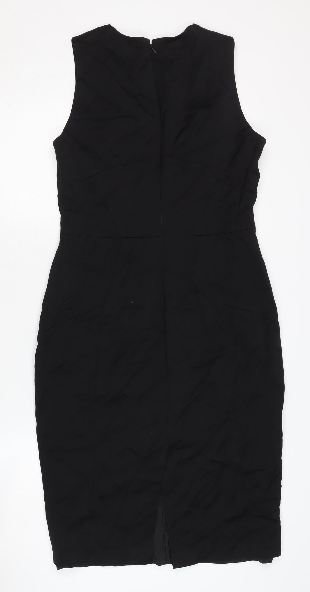 Reiss Women's Black V-Neck Dress Size 12