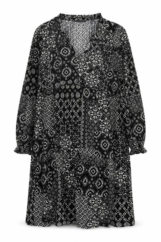 Marks & Spencer Black Floral Dress Size 14