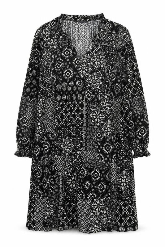 Marks & Spencer Black Floral Dress Size 14