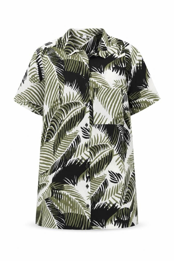 Topshop Women's Size 8 Petite Multicoloured Button-Up