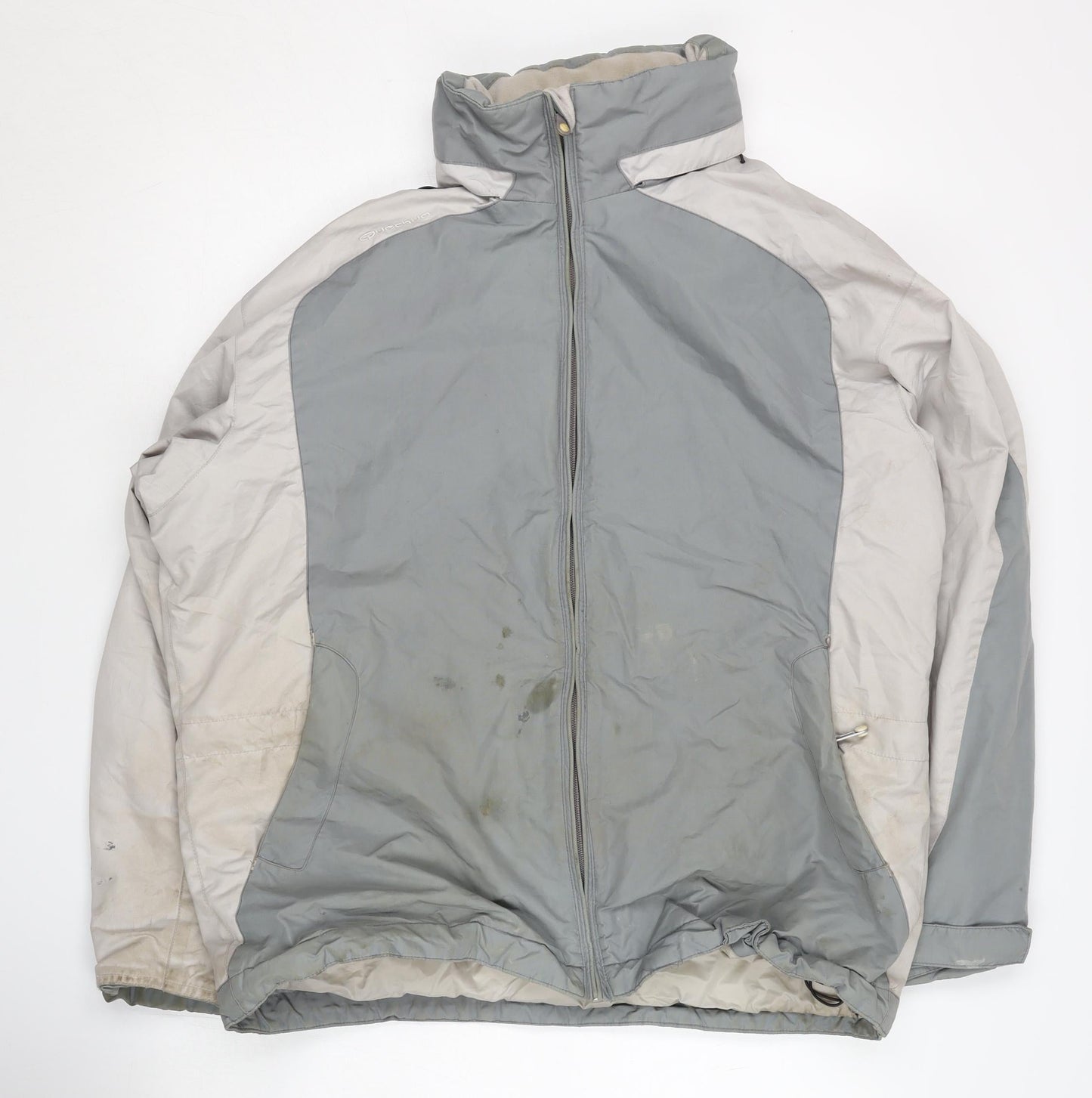 Decathlon Men's Grey Windbreaker Jacket Size 46