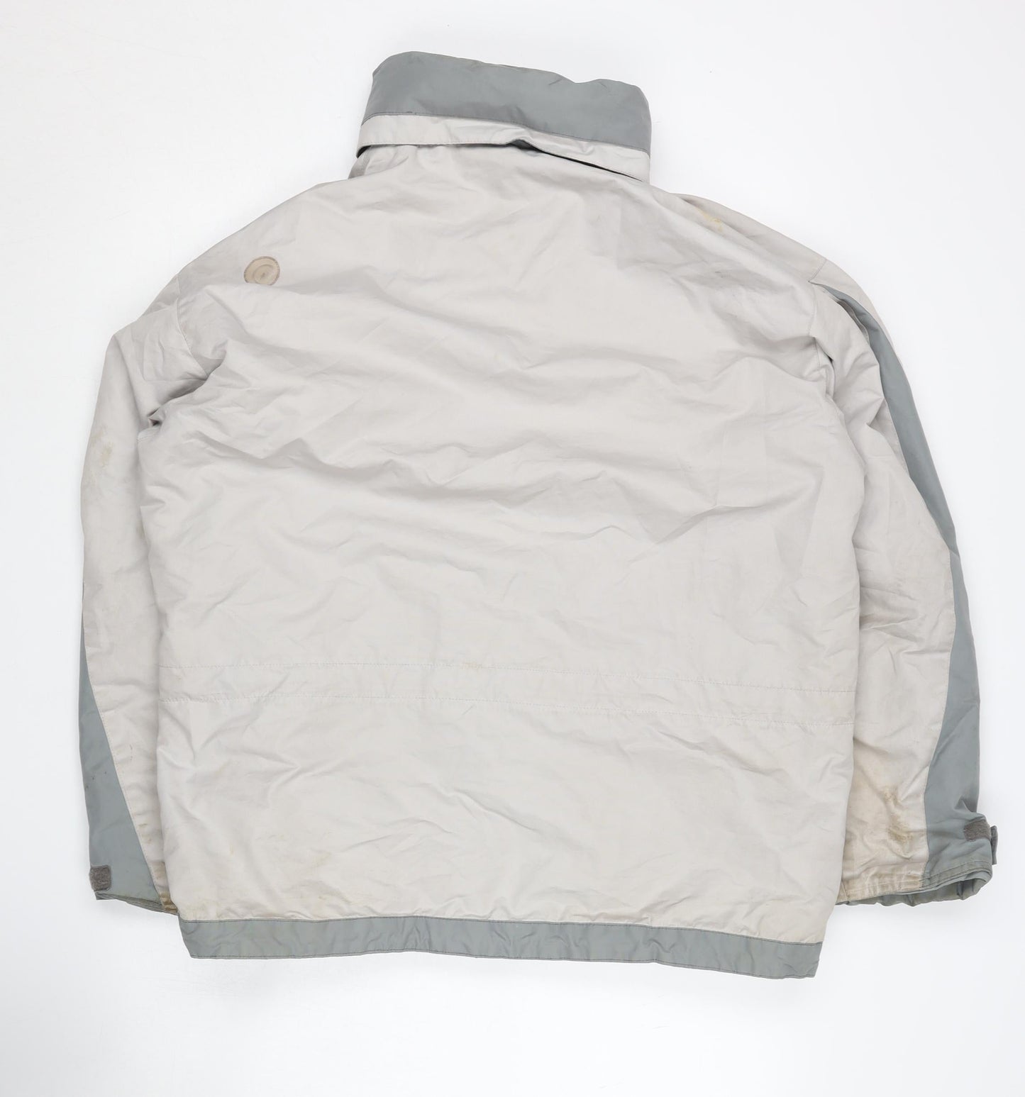Decathlon Men's Grey Windbreaker Jacket Size 46