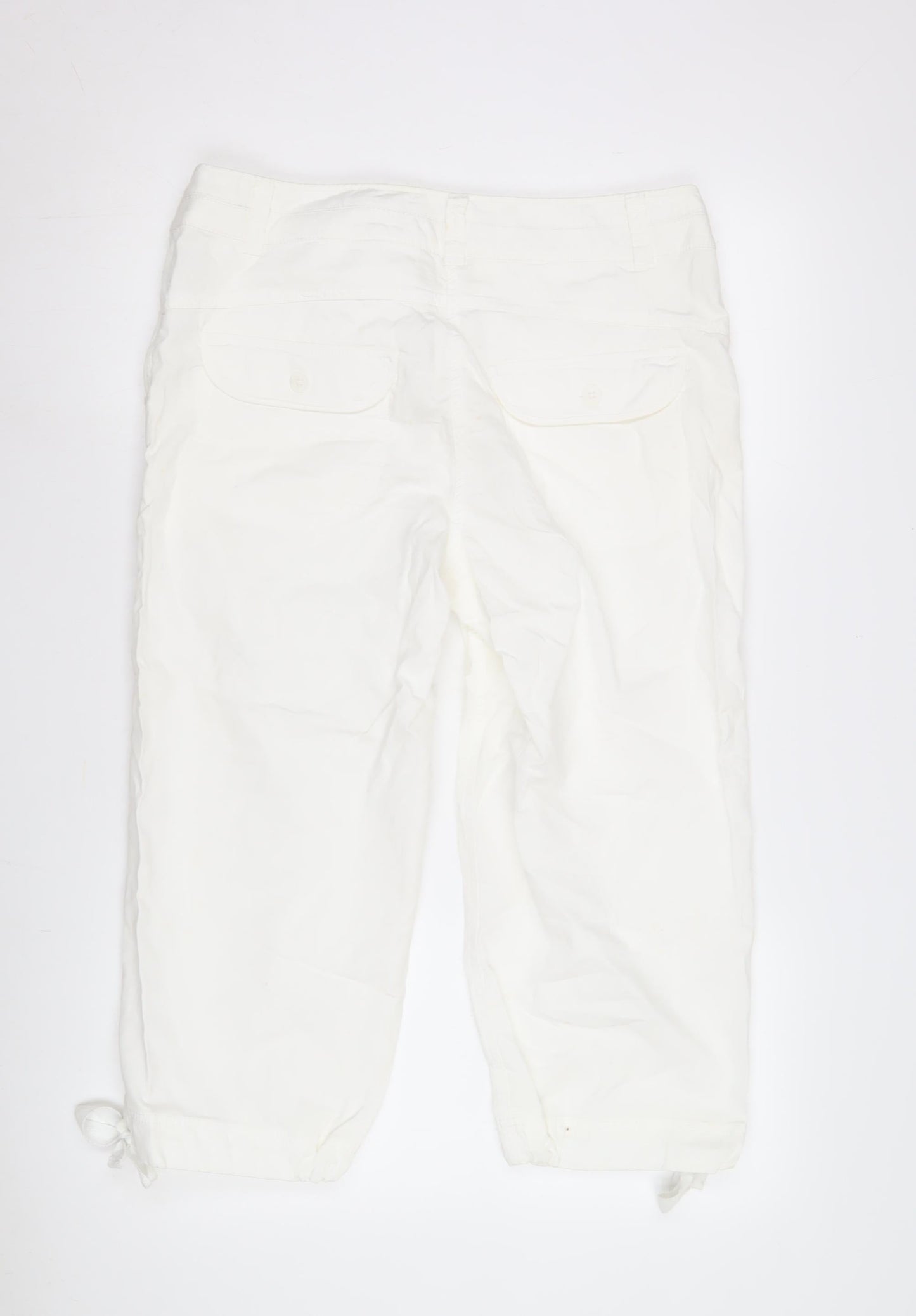 H&M Women's White Trousers Size 12