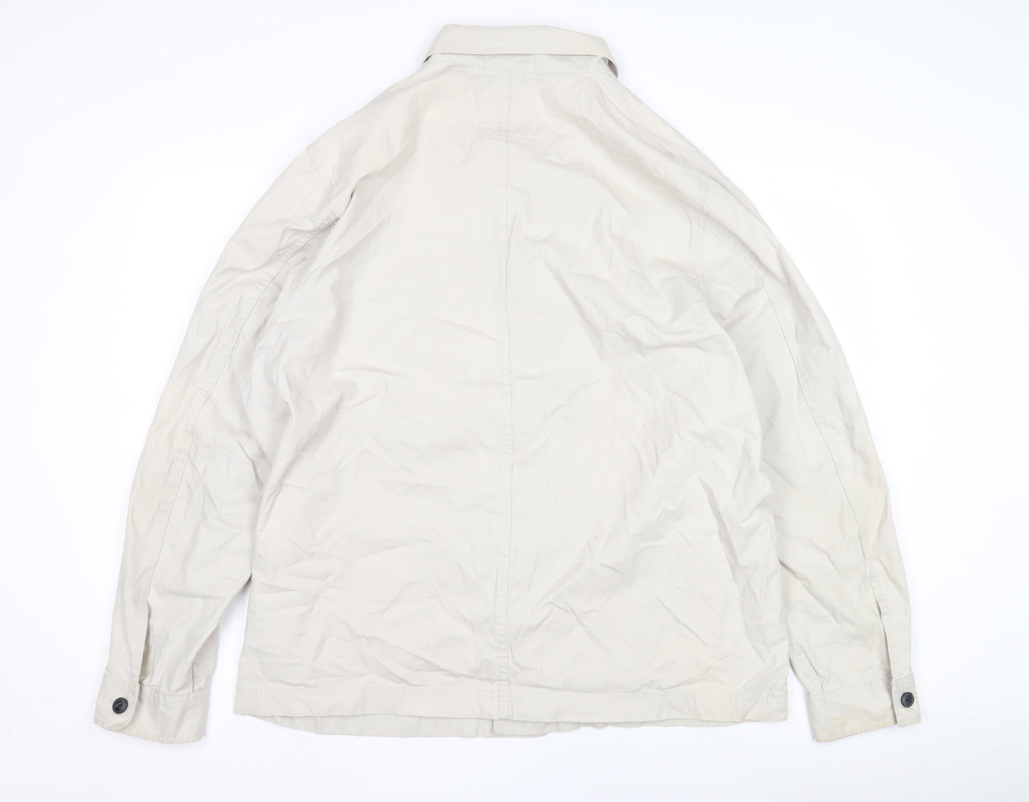 H&M Beige Men’s XL Casual Jacket, Button Style