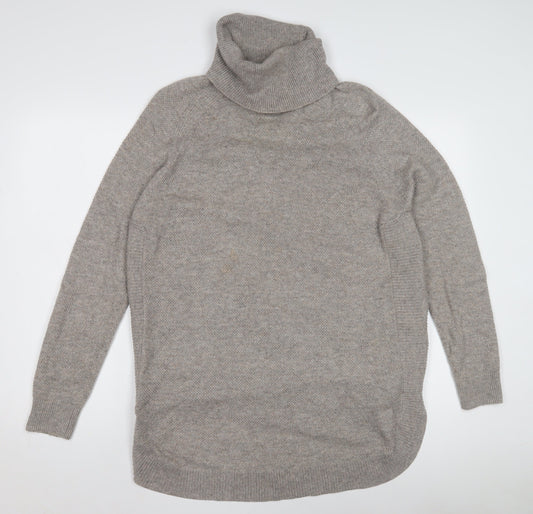 Warehouse Women's Grey Roll Neck Pullover Jumper