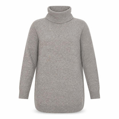 Warehouse Women's Grey Roll Neck Pullover Jumper