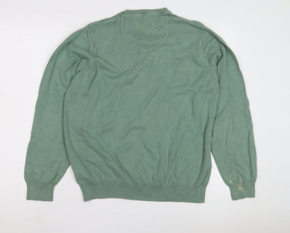 Marks & Spencer Green Men's Pullover Jumper, Large
