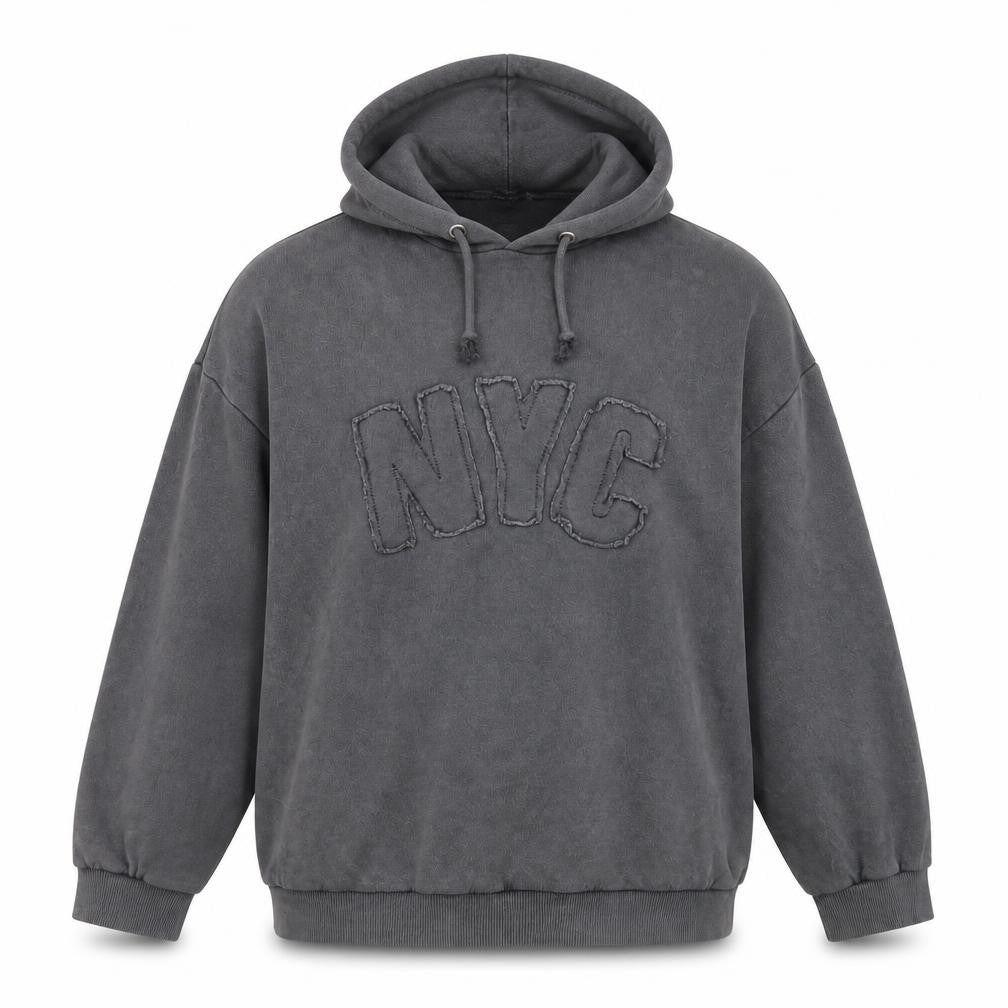 Boohoo Grey Unisex Pullover Hoodie - Size 12 Plus