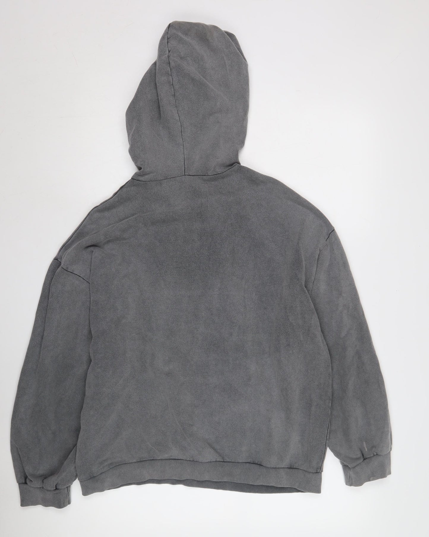 Boohoo Grey Unisex Pullover Hoodie - Size 12 Plus