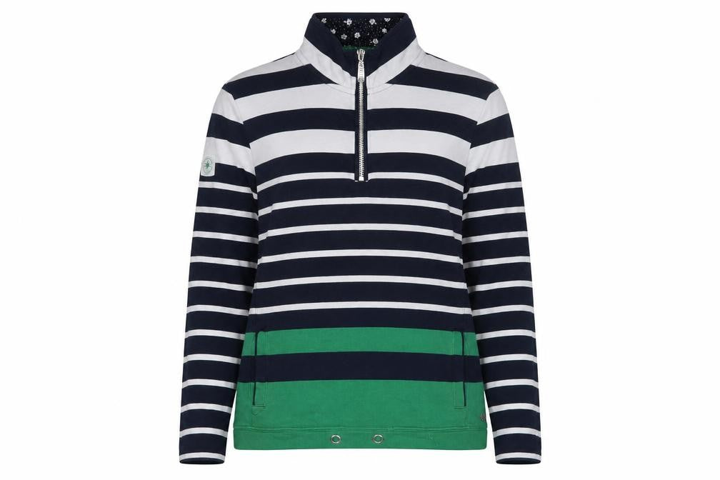 Maine New England Women's Striped Sweatshirt Size 14