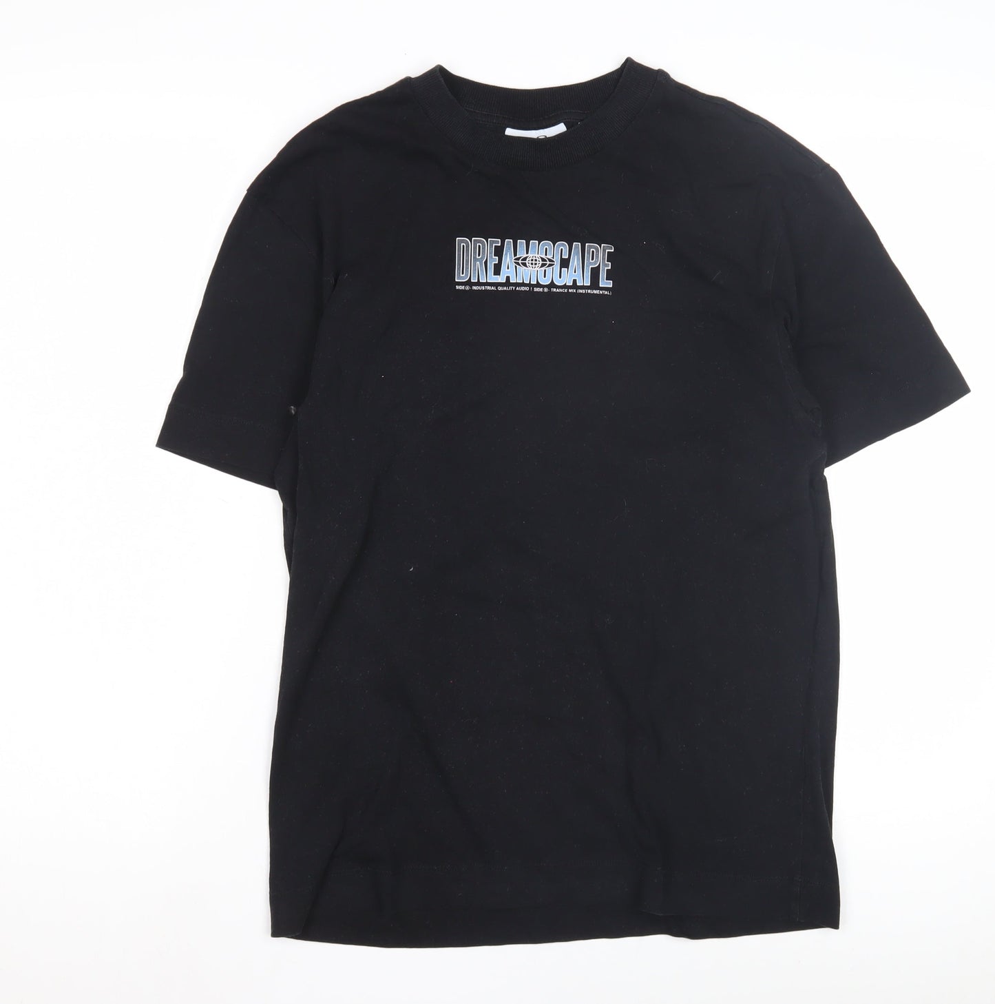 Collusion Men’s Black XS Music Graphic T-Shirt