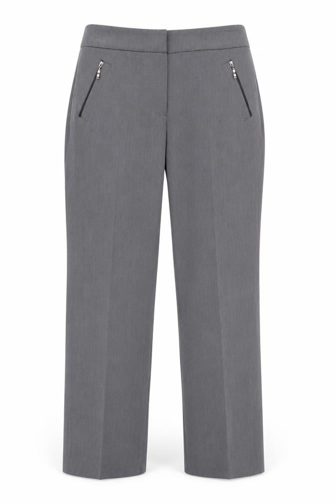 BHS Women's Grey Trousers Size 10 Straight Leg