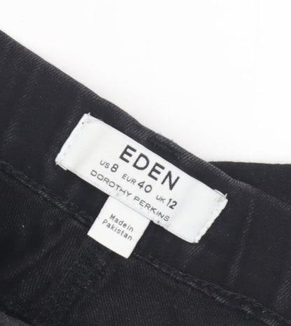Close-up detail of Dorothy Perkins Women's Black Jeans, size 12