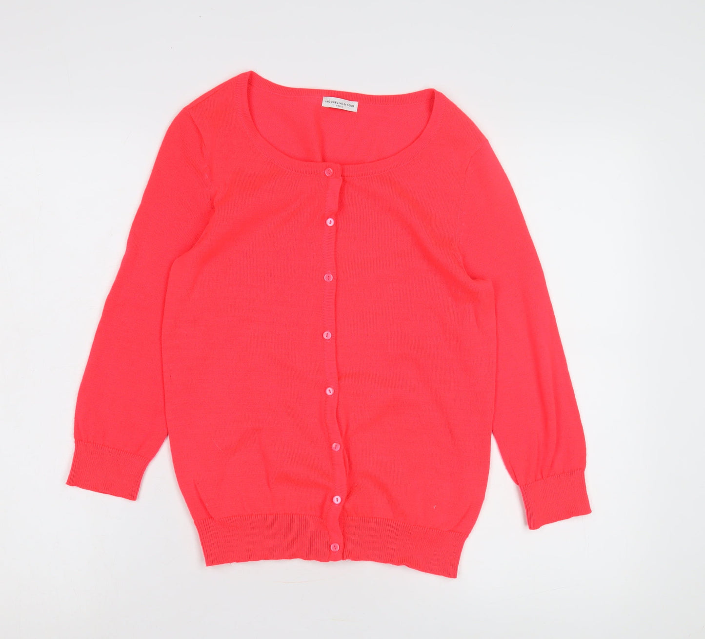 Jacqueline de Yong Women Pink Cardigan S Cotton