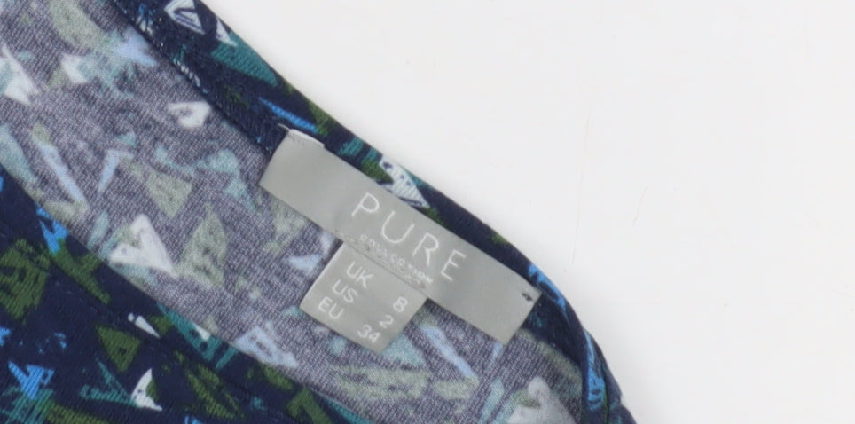 Pure Women's Multicoloured Sheath Dress Size 8
