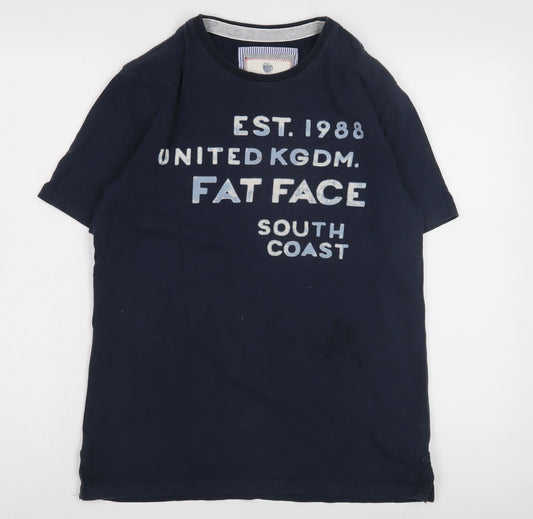 Fat Face Men’s Blue Graphic Print T-Shirt Size S
