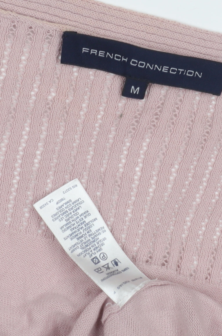 French Connection Women's Pink Cardigan M