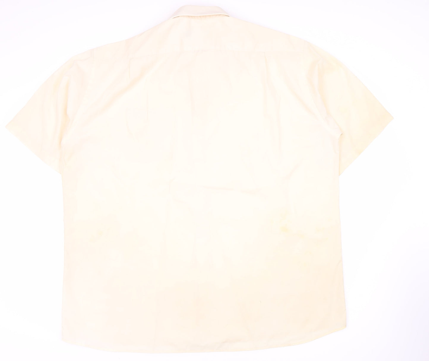 Double TWO Men's Ivory Short Sleeve Button-Up Shirt