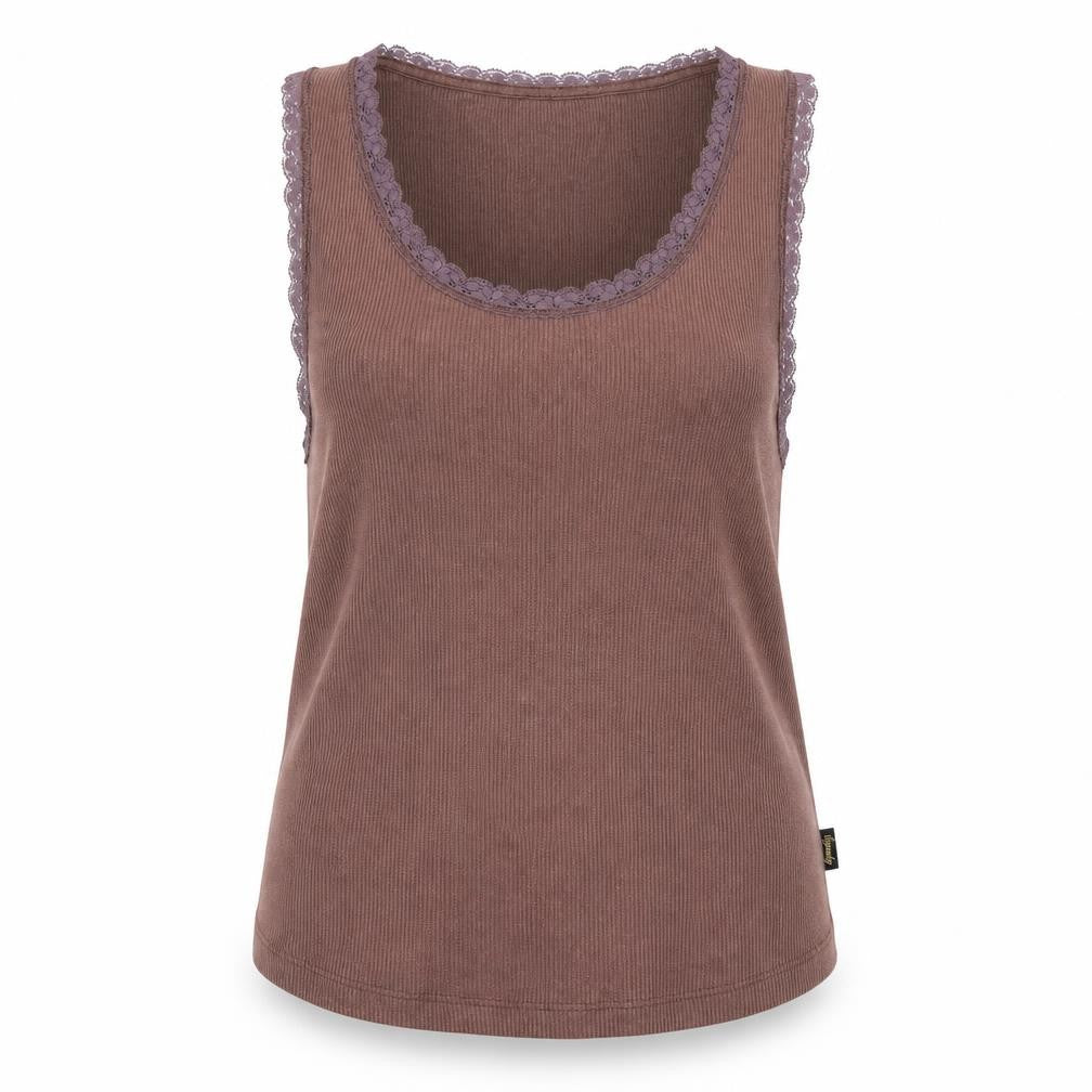 Superdry Women’s Brown Lace Tank Top Size S