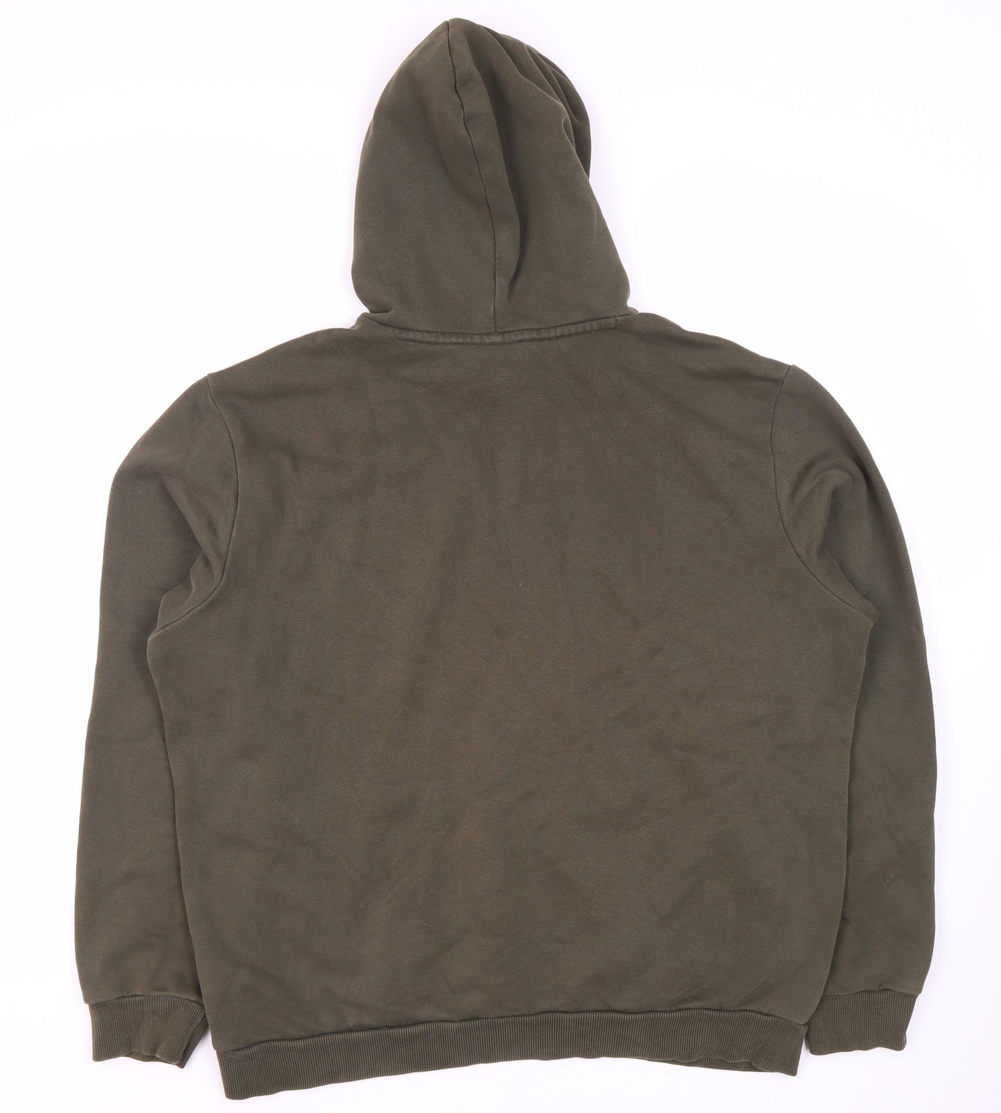 Puma Men's Green L Pullover Hoodie with Logo