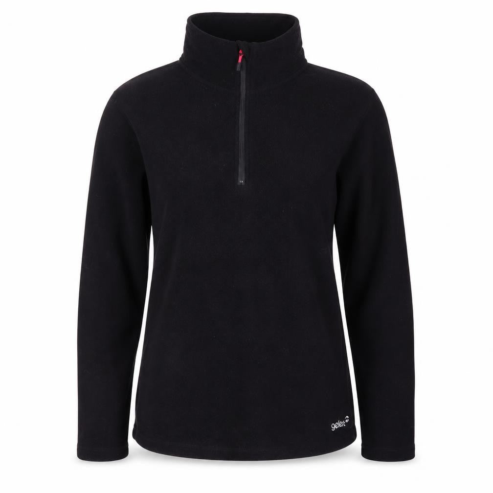 Gelert Women's Black Fleece Zip Sweatshirt Size 10