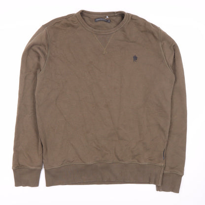 Additional front view of French Connection Men's Brown Pullover Sweatshirt M