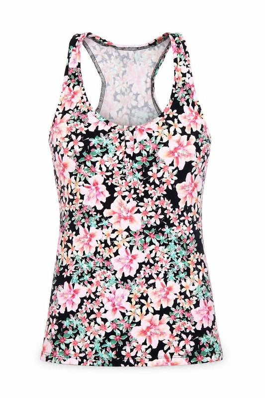 Bershka Women's Multicoloured Floral Tank, Size S - New