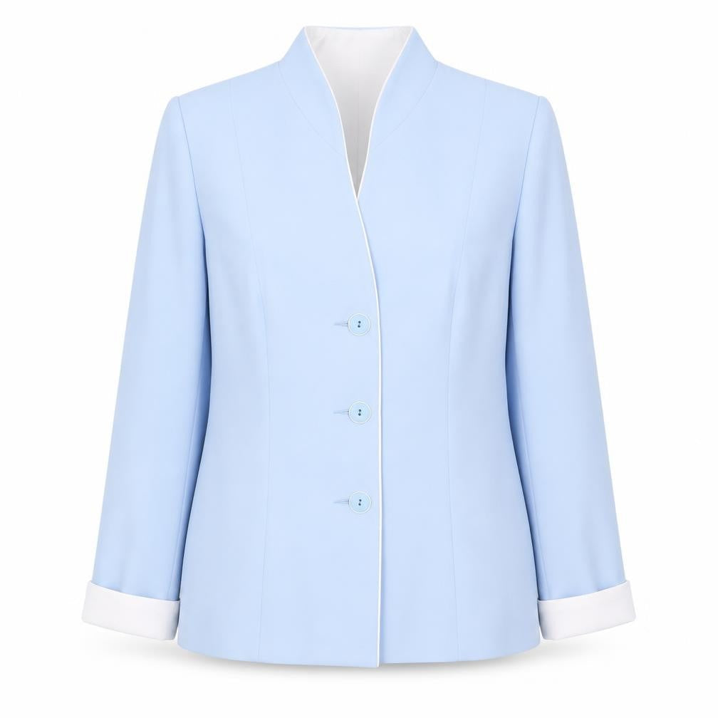 Roman Women's Blue Blazer, Size 12, Regular Fit